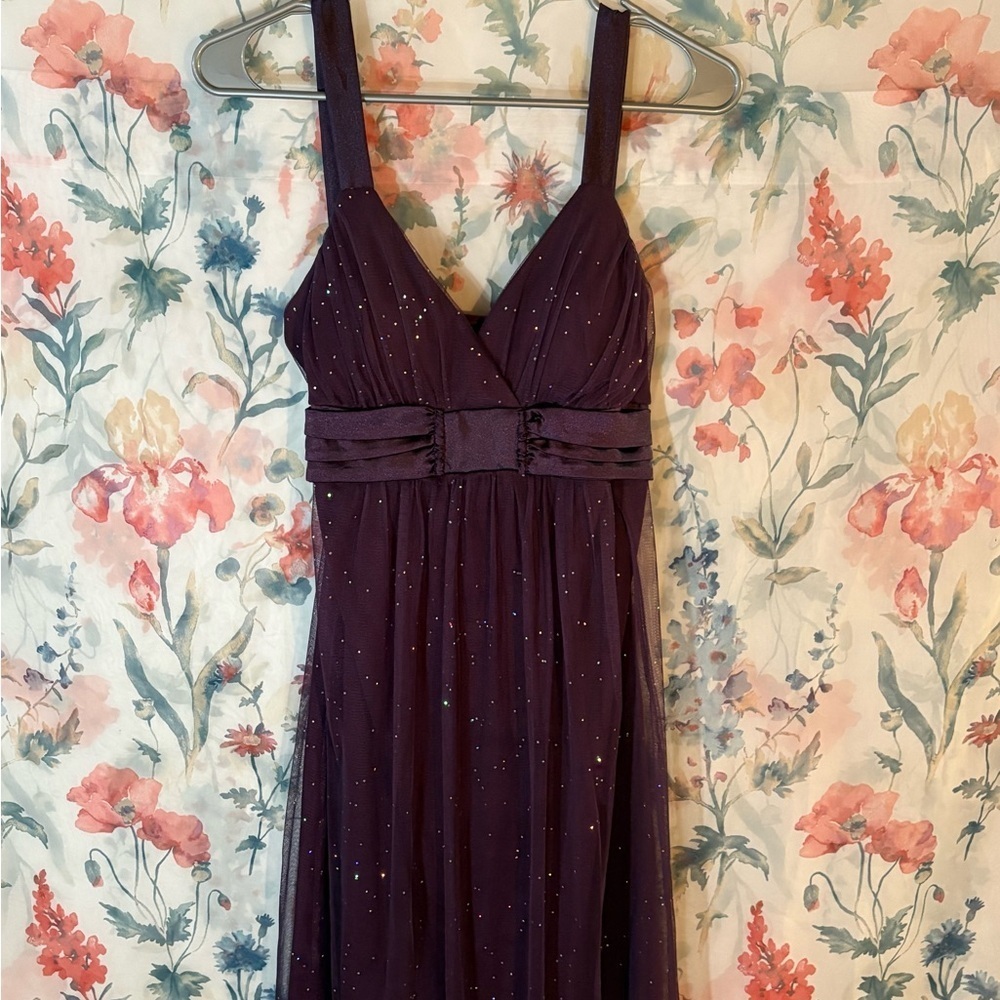 Vintage Elegant Purple Evening Dress